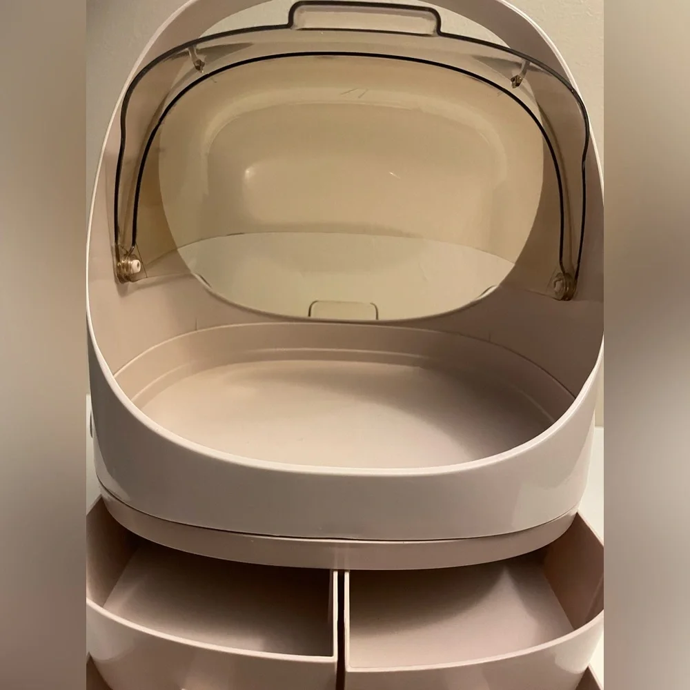 Multi functional Cosmetic Organizer with Clear Lid 3 drawers